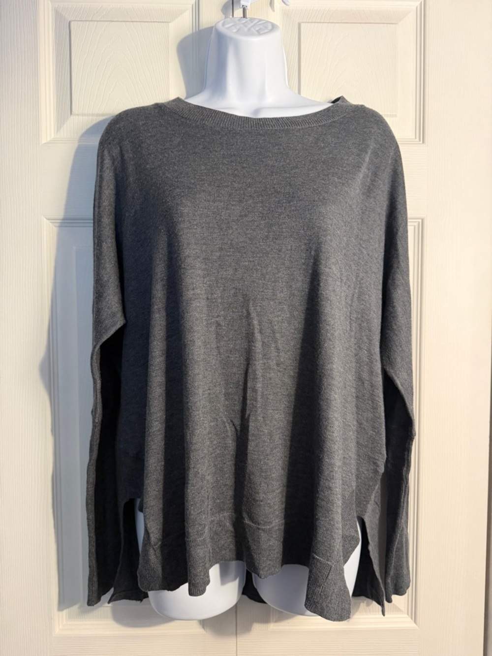 Little yellow bird gray sweater. Size XS. Anthropologie